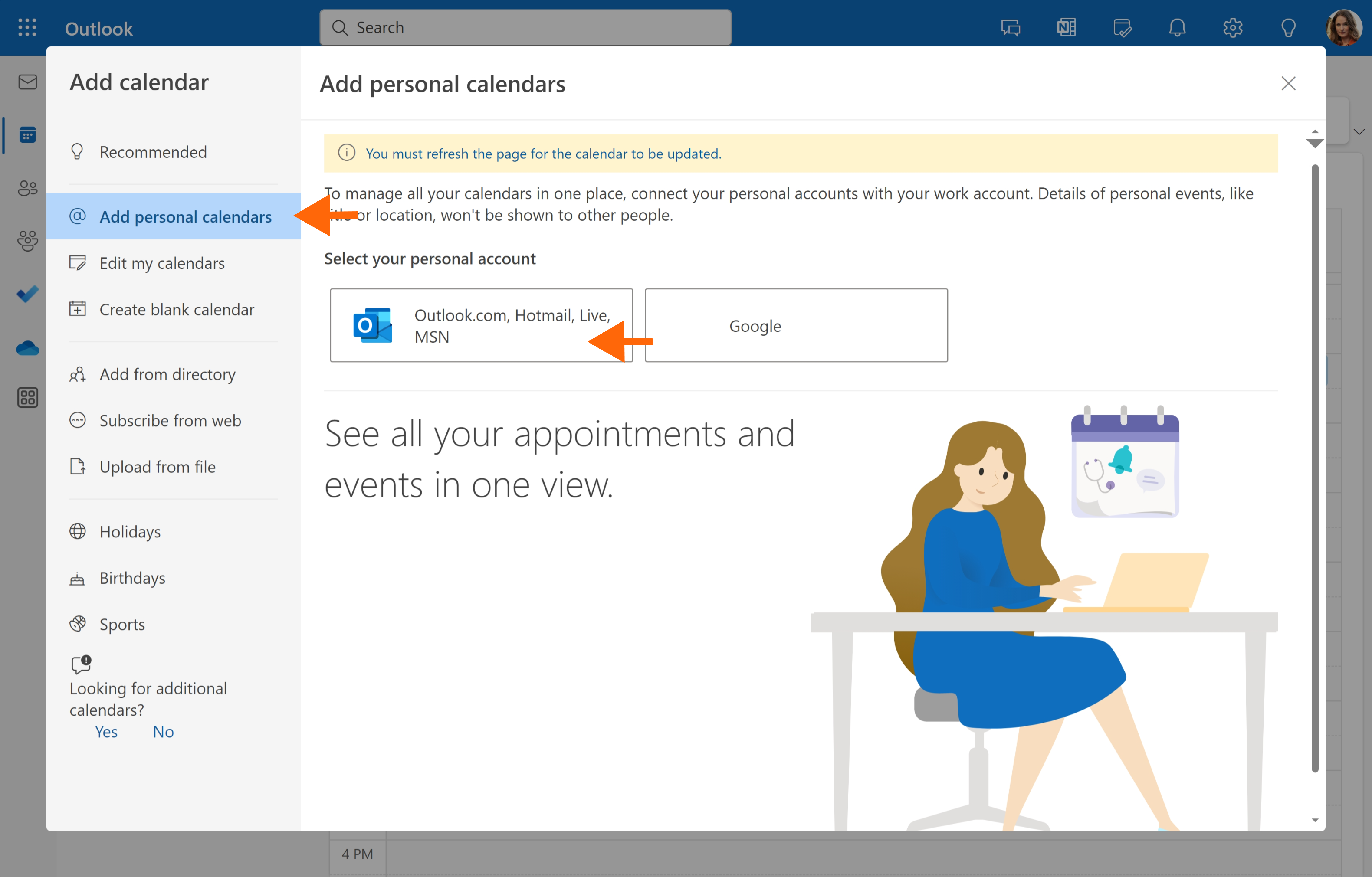 Comment Synchroniser Deux Calendriers Outlook Guide tape Par tape 