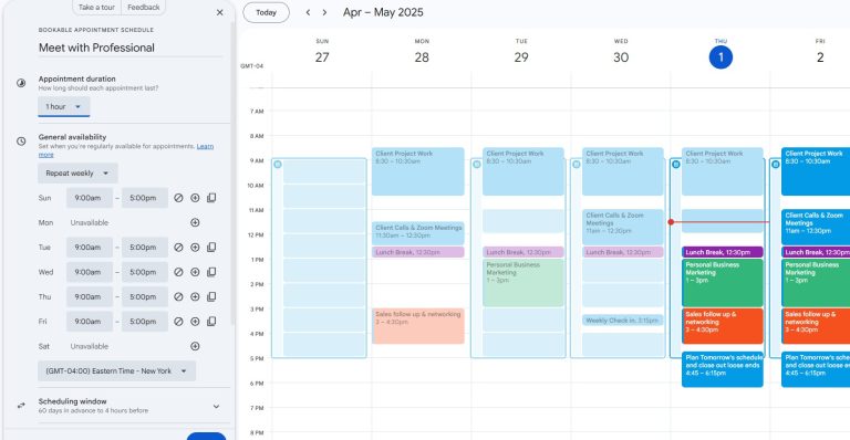 How to Use Google Calendar Appointment Setting | CalendarBridge Guide