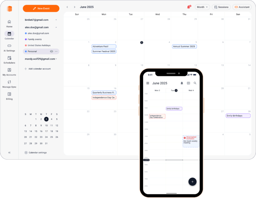 Unified Calendar | Sync and Manage All Calendars in One Place