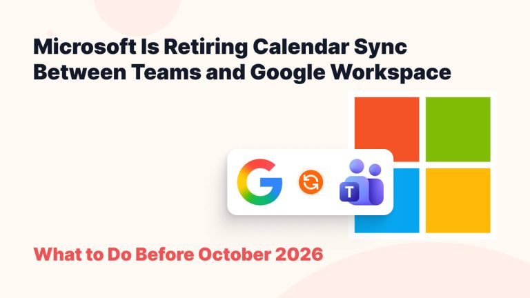 Microsoft met fin à la synchronisation des calendriers avec Teams et Google Workspace