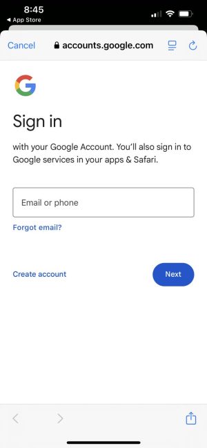 step 2 launch app and sign in